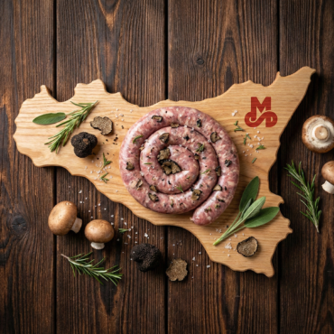 SALSICCIA DI SUINO FUNGHI E TARTUFO