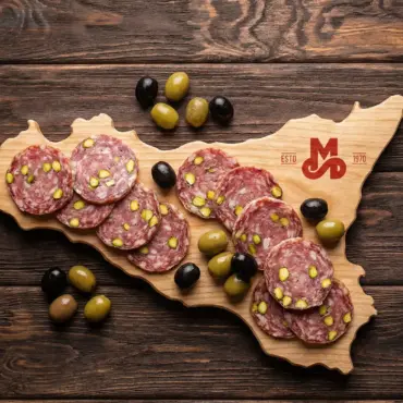 Salame con Suino Nero al Pistacchio