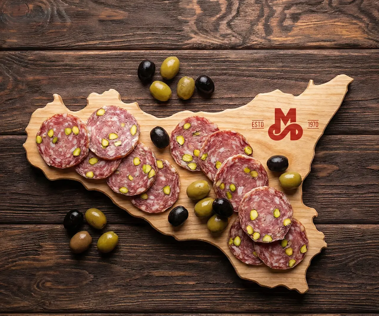 Salame con Suino Nero al Pistacchio